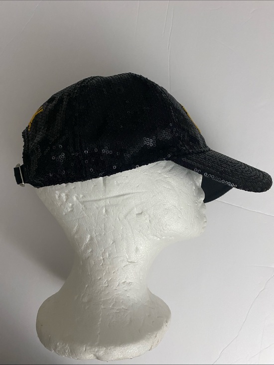 PINK Victoria\'s Secret Black Sequin Cap with Green & White Logo main image 7
